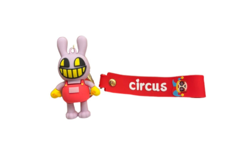 Nuevo-Llavero Silicon Amazing Circus Jax Pqueño con argolla dorada - Estilo 2