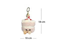 Llavero de Peluche Pastel con Velita Color Rosa