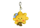 Llavero de Peluche Flor con moño Azul