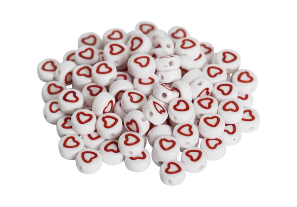 Corazones de Acrilico Blanco