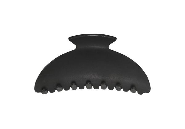 Pinza para Cabello Grande de Caucho Negro