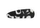 Hairclips Peluche Animal Print Negro