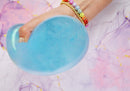 Squeeze Ball con Slime and Glitter 10 cm Azul