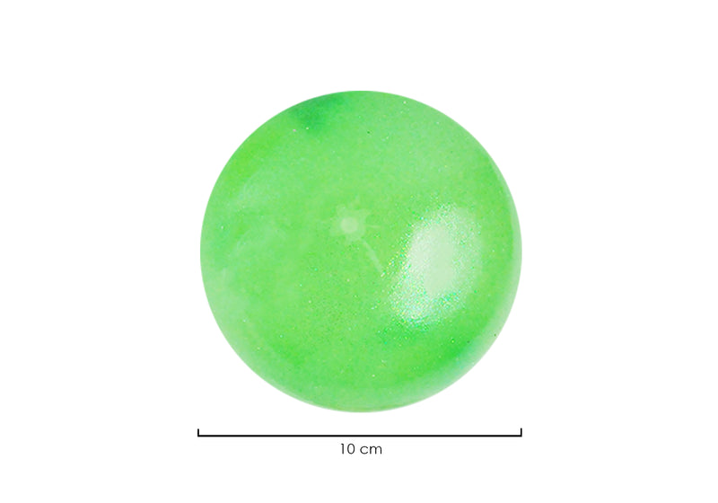 Squeeze Ball con Slime and Glitter 10 cm Verde