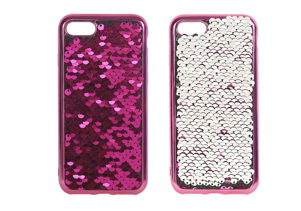 Funda Lentejuela Reversible Fucsia