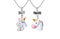 Collar BFF Unicornio Blanco Pelo Multicolor 25x40 mm