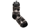 Calcetines Transparentes Talon Negro Flores