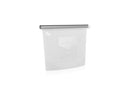 Bolsa de Silicon Antiderrame Reutilizable Blanco