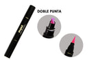 Delineador doble punta Sello Indeleble Eyeliner Stamp color Rosa