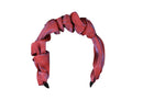 Diadema Scrunchie Tornasol Roja