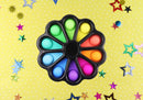 Flower Fidget Multicolor Color Negro