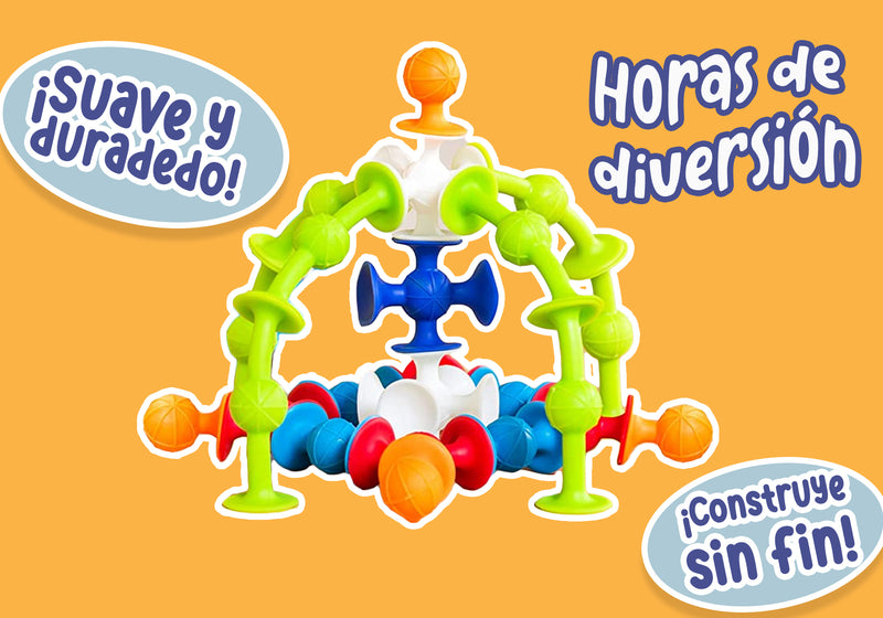 Fidget Construction Build Toy Juego de Ventosas