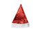 Gorrito de Navidad Rojo Metálico Santa Claus Tamaño Mediano