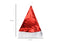 Gorrito de Navidad Rojo Metálico Santa Claus Tamaño Mediano
