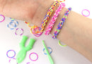 Kit de bandas elásticas Loom Bands para crear pulseras