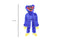 Peluche Huggy Wuggy color Azul 40cm