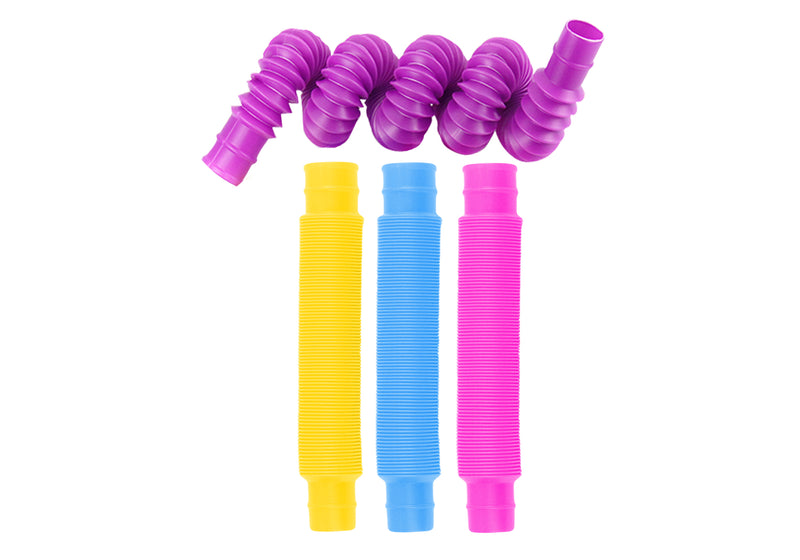 Pop Tube Large Set Aqua / Amethyst / Pink / Yellow