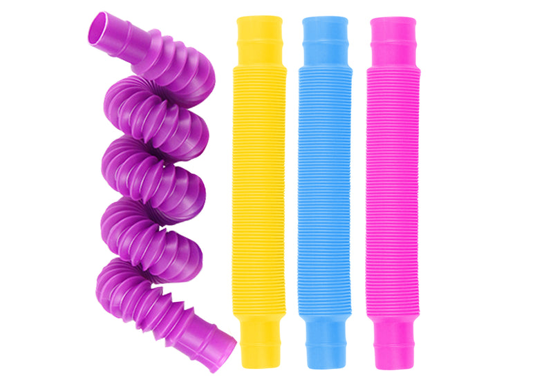 Pop Tube Large Set Aqua / Amethyst / Pink / Yellow