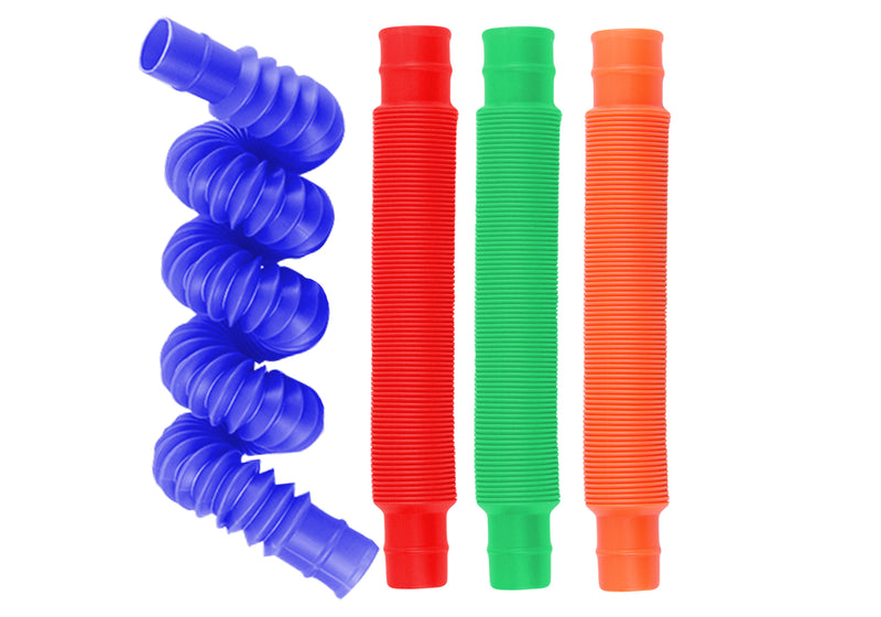 Pop Tube Large Set Orange / Blue / Red / Green