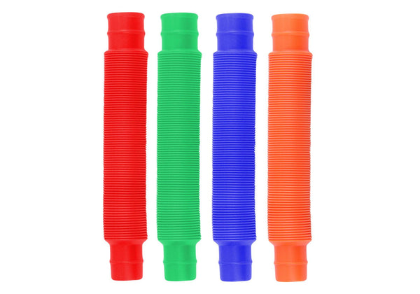 Pop Tube Large Set Orange / Blue / Red / Green