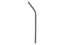 Popote Acero Inoxidable Curvo Morado Mate