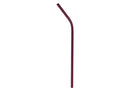 Popote Acero Inoxidable Curvo Fucsia