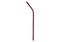 Popote Acero Inoxidable Curvo Fucsia