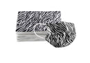 Cubrebocas 3 Capas de Sellado Ultrasonico Plisado Animal Print Zebra Rayas Blanco/Negro 10 Piezas