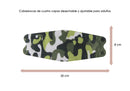 Cubrebocas KF94 de 4 Capas Adulto Estampado Militar color Verde/Verde Claro/Blanco