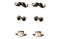 Set Aretes Metal Dorado Bigote Sombrero