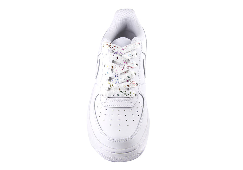 Cintas para tennis Color Blanco Glitter Multicolor