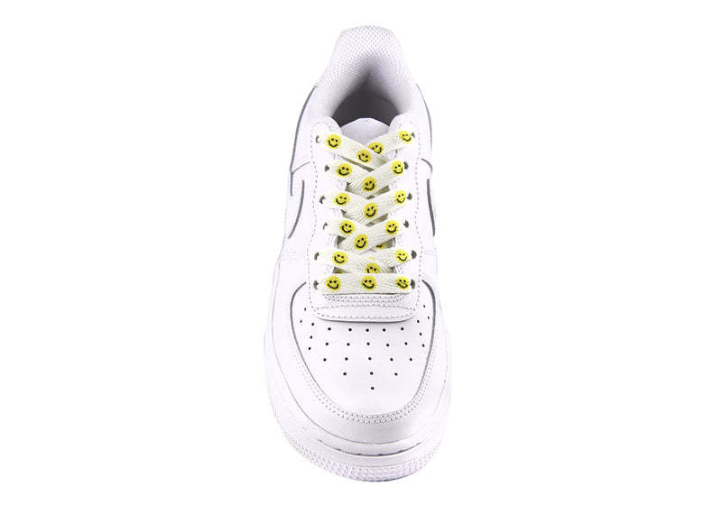 Cintas para tennis Color Blanco con Caritas Felices