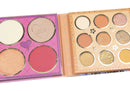 Paleta de Sombras Libro Cuadrado Morado 31 Colores Make-Up New Beauty