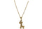 Collar Acero Inoxidable Dorado con Dije Jirafa Bebe 16x10 mm