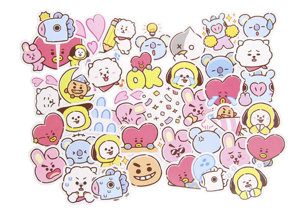 Stickers VSCO Personajes BT21 40 Pzas